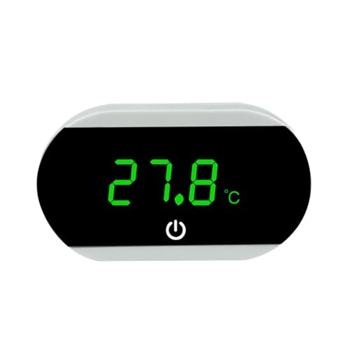 BINGGA LED-Anzeige-Thermometer für Aquarium, hochpräzise, aufklebbare Thermometer mit Temperatursensor von BINGGA