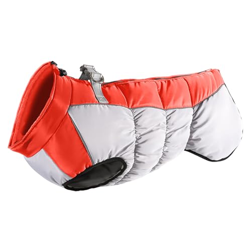 BINGGA Warmer Hunde-Wintermantel, wendbar, Hundejacke, Hundepuffer, Jacken, Hundeoberbekleidung für große Hunde von BINGGA