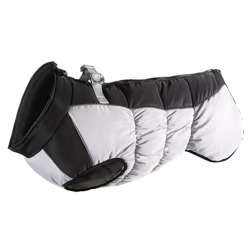 BINGGA Warmer Hunde-Wintermantel, wendbar, Hundejacke, Hundepuffer, Jacken, Hundeoberbekleidung für große Hunde von BINGGA