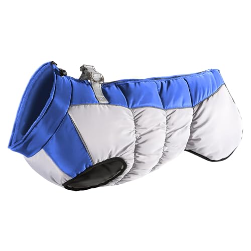 BINGGA Warmer Hunde-Wintermantel, wendbar, Hundejacke, Hundepuffer, Jacken, Hundeoberbekleidung für große Hunde von BINGGA