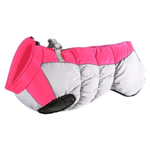 BINGGA Warmer Hunde-Wintermantel, wendbar, Hundejacke, Hundepuffer, Jacken, Hundeoberbekleidung für große Hunde von BINGGA