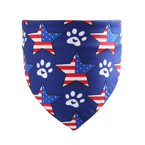 Patriotismus-Hundehalstuch, Party, Haustier-Halstuch, Halstuch, Halsband, verstellbar, für Festivals, Haustier-Halsbekleidung von BINGGA