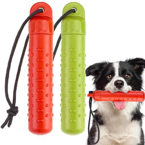 BINGPET Hundespielzeug für Stoßstangen, 24.9 cm, Leckerli-Spender-Puzzle-Spielzeug, Trainings-Dummy, Apportieren, Sommer-Pool-Spielzeug, geeignet für kleine, mittelgroße und große Hunde von BINGPET