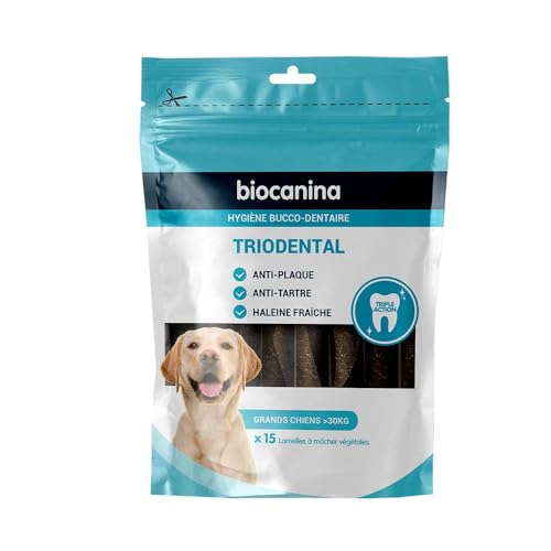 Biocanina Triodental Große Hunde, 15 Pflanzenlamellen von BIOCANINA