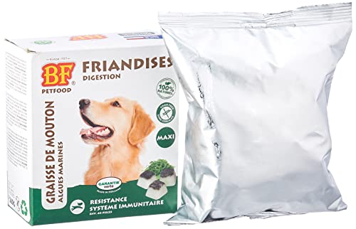 Biofood Maxi Alge Leckerlis Bonbon Schaffett für Hunde/Katzen, 40 Stück, Mehrfarbig, 265 g (1 Stück) von Biofood