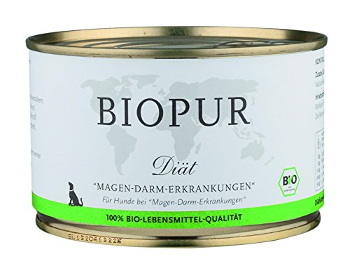 Biopur Bio Diätfutter Magen- und Darmerkrankungen 400g, 6er Pack (6 x 400 g) von BIOPUR Tiernahrung