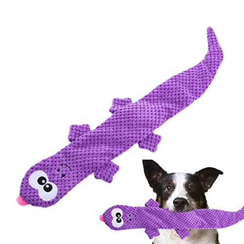 BIOTAT Eidechse Hundespielzeug,Treat Dispensing Snail Lizard Toys Quietschendes Plüsch-Hundespielzeug - Interactive Fetch Chewy Squeaky Dog Beißspielzeug für kleine große Hunde von BIOTAT