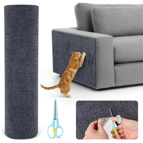 Kratzmatte Katze Selbstklebend, Kratzschutz Sofa Katze, Kratzfolie Katzen Selbstklebend, Kratzfolie Katzen Selbstklebend, Kratzschutz Wand für Türen Anti Kratz Folie 2m x 30cm von BIQIQI