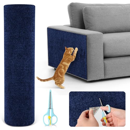 Kratzmatte Katze Selbstklebend, Kratzschutz Sofa Katze, Kratzfolie Katzen Selbstklebend, Kratzfolie Katzen Selbstklebend, Kratzschutz Wand für Türen Anti Kratz Folie 2m x 40cm von BIQIQI