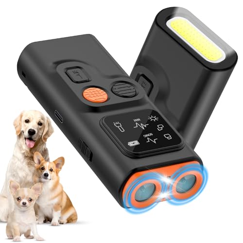 BIRDTOBR Antibell für Hunde, Ultraschall Anti Bell Gerät Hunde, Handheld Anti Bellen Gerät für Hunde, Hundetrainings Geräte Draußen Zuhause für 6 Monate bis 8 Jahre-Reichweite 6 Metern von BIRDTOBR