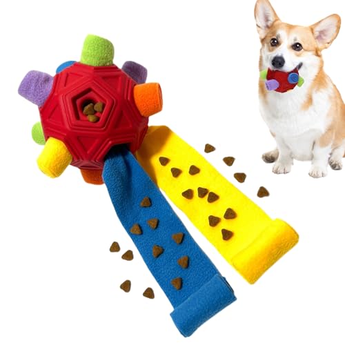 BITTU Schnüffelspielzeug für Hunde, Schnüffelspielzeug für Hunde, Leckerli-Set, Futterspielzeug, interaktiver Schnüffelball, Kauspielzeug und Puzzle für Hunde, Set von BITTU