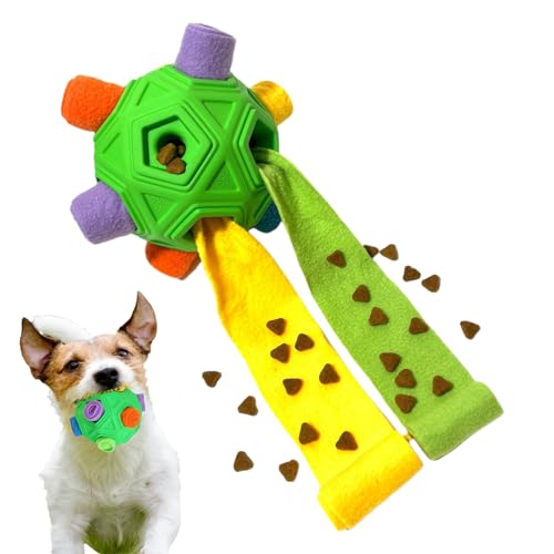 BITTU Schnüffelspielzeug für Hunde, interaktives Spielzeug zur langsamen Fütterung, Kauspielzeug und Puzzlespielzeug für Hunde, Ball von BITTU