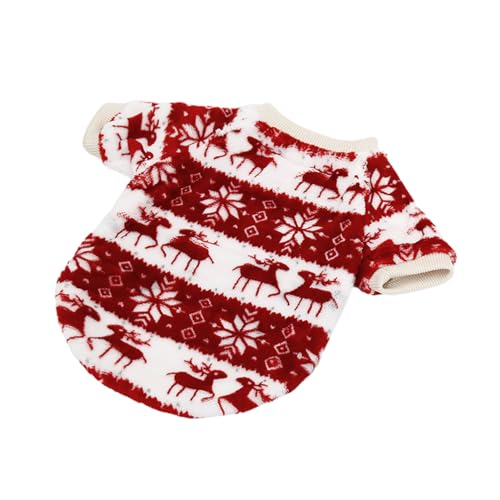 BITTU Weihnachts-Hundepullover, Katzenpullover, warm, Oberbekleidung für Katzen, für Themenpartys, Weihnachtsfeiern, Weihnachtsreisen, Fotozubehör, Spaziergänge von BITTU