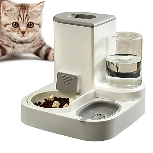 Automatischer Futterautomat 2-in-1Futterspender Und Wassertränker Für Katzen Und Hunde, Katzentrinkbrunnen Hundenapf Für Katzen Und Hunde, All-in-One-Futterspender Für Kleine Bis Mitt von BIUDUI