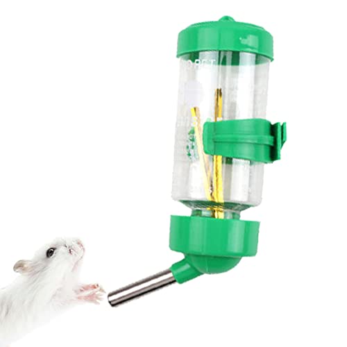 BIUDUI Hamster Trinkflasche Haustier Wasserflasche Automatischen Wassertrinken Spender Für Haustierkäfig, Hängende Wasserspender Für Hamster, Frettchen, Hasen17x5,5x5,5 cm von BIUDUI