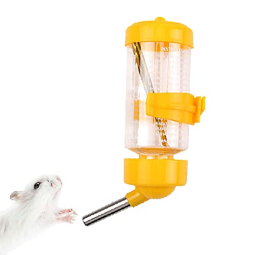 BIUDUI Hamster Trinkflasche Haustier Wasserflasche Automatischen Wassertrinken Spender Für Haustierkäfig, Hängende Wasserspender Für Hamster, Frettchen, Hasen17x5,5x5,5 cm von BIUDUI