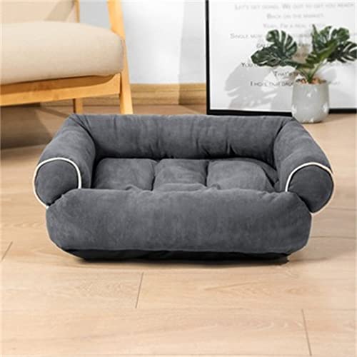 Katzenhaus Hundebetten für große Hunde Pets Products for Puppies Hundebett Matte Liegebank Katzensofa supplie-dunkelgrau,XL von BJBLGMR