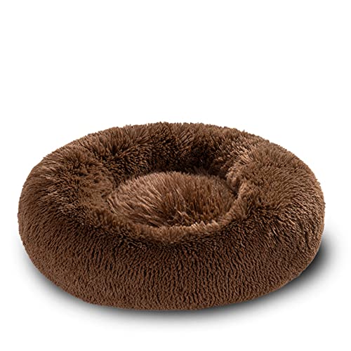 King Hundebett Sofa Korb Hundebetten Spaß Waschbar Abnehmbare Hundehütte Lange Luxe Plüsch Outdoor Großes Haustier Katze Hundebett Warme Matte Sofa-Kaffee,S-50CM,China von BJBLGMR