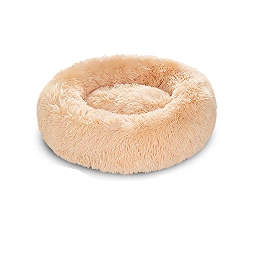 König Hundebett Sofa Korb Hundebetten Spaß Waschbar Abnehmbare Hundehütte Lange Luxe Plüsch Outdoor Großes Haustier Katze Hundebett Warme Matte Sofa-Aprikose-Decke,XL-80CM,China von BJBLGMR