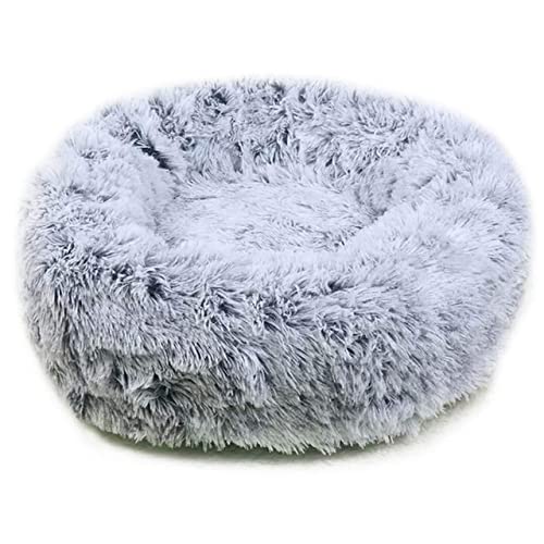 Zwinger Rundes Haustier Katzenbett Weiches Plüsch Katze Hundehaus Matratze Matte Winter Welpe Warmes Nest Weiches Haustier Katze Schlafen Haus-b,50CM,China von BJBLGMR