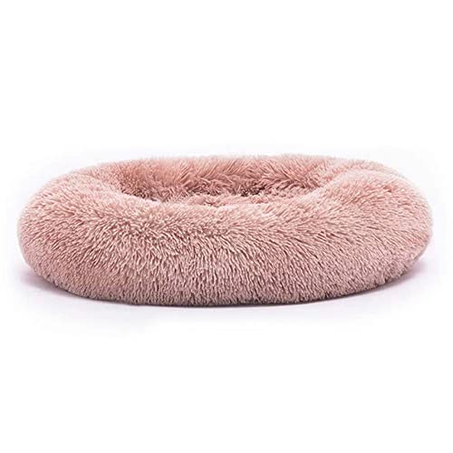 Zwinger Rundes Haustier Katzenbett Weiches Plüsch Katze Hundehaus Matratzenmatte Winter Welpe Warmes Nest Weiches Haustier Katzenschlafhaus-d,50CM,Frankreich von BJBLGMR