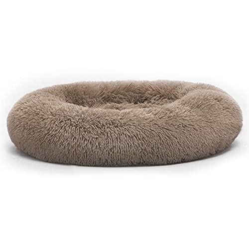 Zwinger Rundes Haustier Katzenbett Weiches Plüsch Katzenhaus Matratzenmatte Winter Welpe Warmes Nest Weiches Haustier Katzenschlafhaus-e,60CM,Frankreich von BJBLGMR