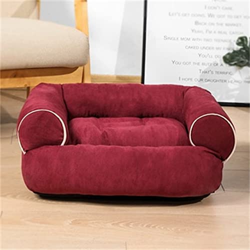 katzenhaus hundebetten für große Hunde Haustiere Produkte für Welpen hundebett Matte liegebank katzensofa supplie-weinrot,L von BJBLGMR