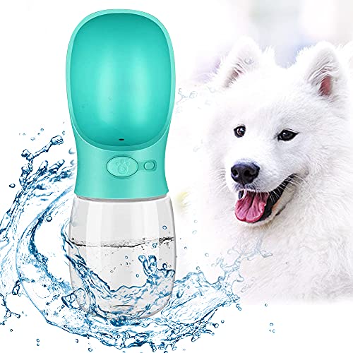 BKJJ Hund Wasserflasche Tragbare Haustier Wasserflasche Katze Trinkflasche Hunde Trinknapf für unterwegs Katze Travel Wasserschüssel für Outdoor, Camping, Training 350 ml von BKJJ