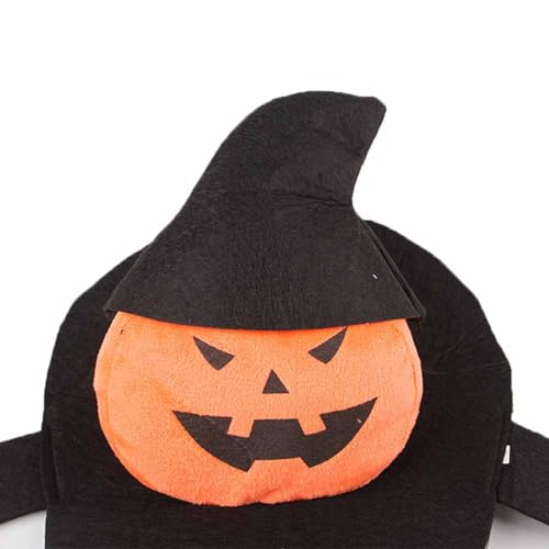 BKSCAYXS Halloween-Kürbis-Kostüm für Hunde und Katzen, Cosplay-Outfits, Kleidung, Fleece, Kapuzenpullover, Mantel, Halloween-Kostüme für Hunde, Welpen, Katzen von BKSCAYXS