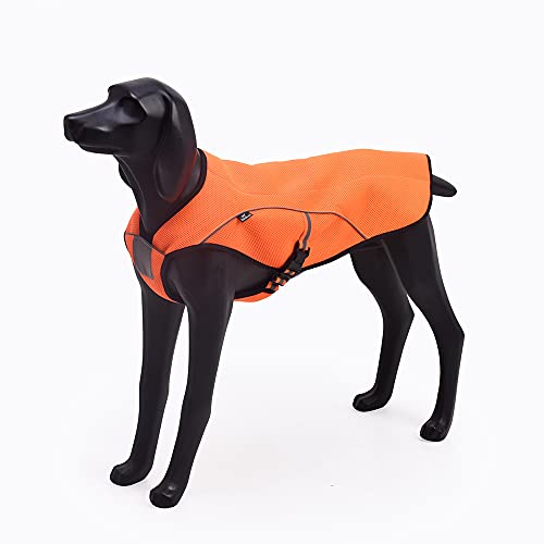 BlackDoggy Dog Swamp Cooler Verdunstungskühlweste Reflektierende Jacke für kleine, mittlere und große Hunde, Sommer-Outdoor-Spaziergang, Jagd, Camping, Größe XXL von BlackDoggy