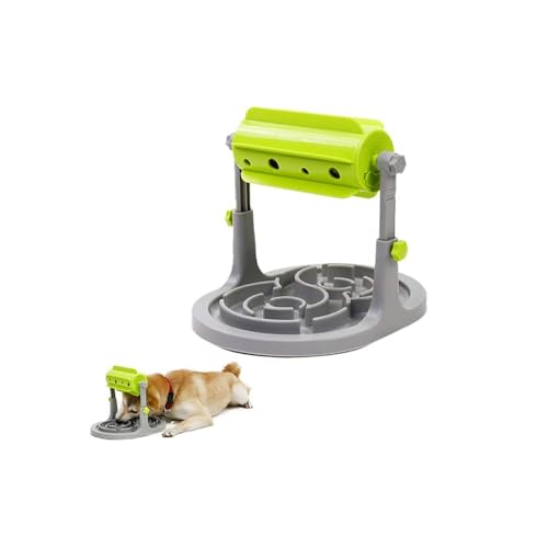 Automatischer Futterspender Für kleine Und Trockenfutter Automat Für Katzen,25 * 32 * 32cm3,8 Liter 2 Höhenverstellbar,Cat Feeder Automatic Reise-Futterspender Und Wasserspender Für Hunde (Grün) von BLAFT