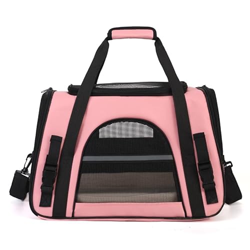 Boxen & Tragetaschen FüR Hunde AuswäRts Hund Tragetasche Tragbare Hundetasche Auto Handgesteuerte SchräGe(Pink) von BLAFT