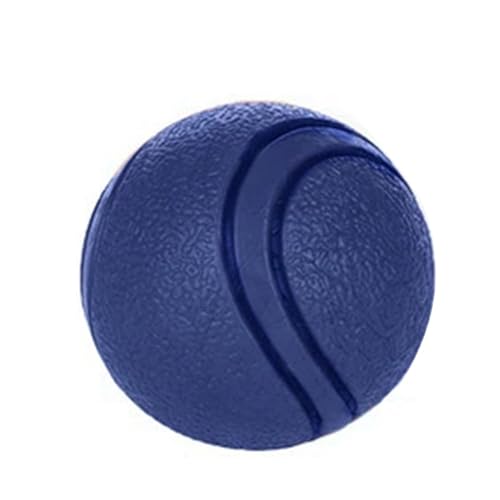 Hundespielzeug BäLle Bissfest ZäHne SchäRfen Welpe Selbsthilfe Hilfe VollgummibäLle, UnzerstöRbar HundebäLle, Durable Dog Toy TennisbäLle FüR Hunde, Die Gerne (Blaue Feste Kugel klein, 5CM) von BLAFT