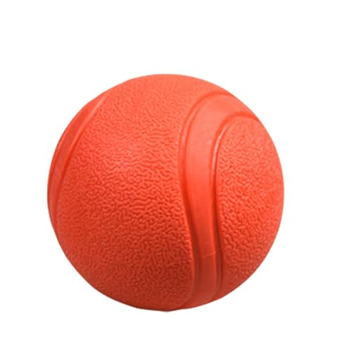 Hundespielzeug BäLle Bissfest ZäHne SchäRfen Welpe Selbsthilfe Hilfe VollgummibäLle, UnzerstöRbar HundebäLle, Durable Dog Toy TennisbäLle FüR Hunde, Die Gerne (rote Feste Kugel klein, 5CM) von BLAFT