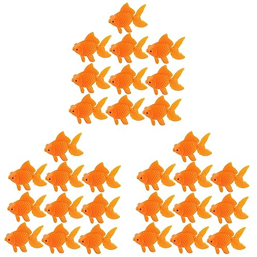 BLASHRD Aquarium Orange Kunststoff Goldfisch Verzierung Aquarium Dekoration 30 Stueck von BLASHRD