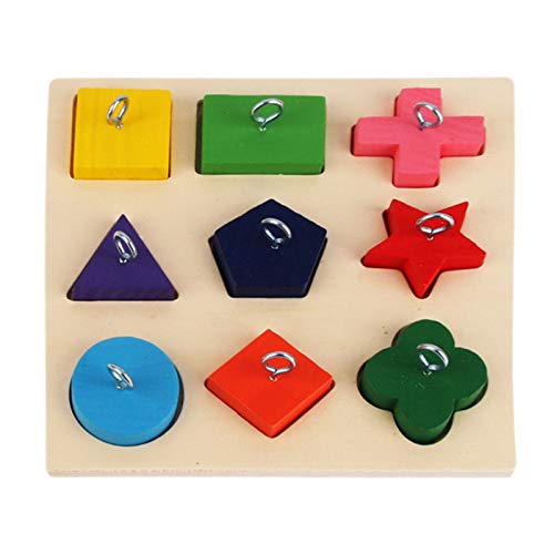 BLASHRD Bird Intelligence Training Spielzeug Papagei Lernspielzeug Papagei Holzblock Puzzle Spielzeug für Kleine und Mittlere Papageien und VöGel von BLASHRD