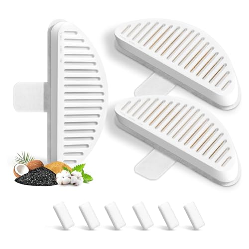 BLASHRD Katzenbrunnenfilter, Ersatzfilter im 3er-Pack & Ersatzfilter-Schwämme im 6er-Pack für 67Oz/2L Automatischen Tierbrunnen Ersatzteile von BLASHRD