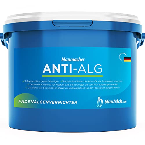 BLAUTEICH blaumacher Anti-ALG Fadenalgenvernichter - Algenentferner für Gartenteich - Algenvernichter und effektive Teichpflege gegen Fadenalgen im Teich (1 kg) von BLAUTEICH