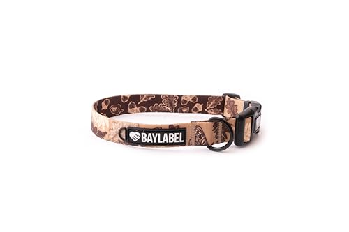 Baylabel Hundehalsband - für Kleine Mittlere und Große Hunde - Originelles Design - Robuste - Einstellbar - Dog Collar (M, BREITE: 25 MM) von BLB