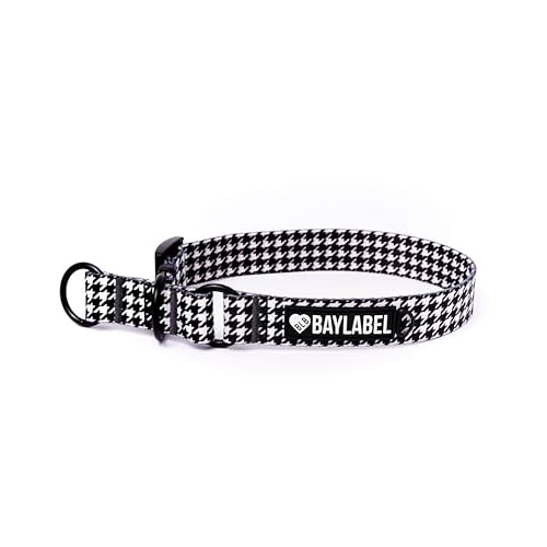 Baylabel Hundehalsband - für Mittlere Hunde - Halbklemmend -Originelles Design - Robuste - Einstellbar - Dog Collar (S, Breite: 25 mm) von BLB