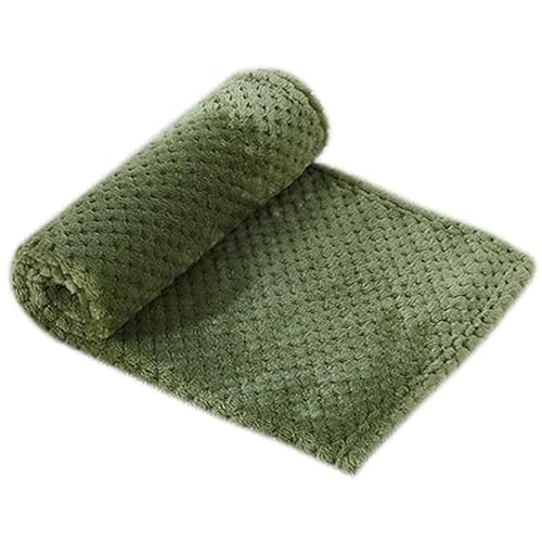 BLBTEDUAMDE Gemütliche Hundedecke: Haustierdecke for mittelgroße Hunde und Katzen, Hundedecken waschbar, weich, fusselfrei(ArmyGreen,40X60cm) von BLBTEDUAMDE