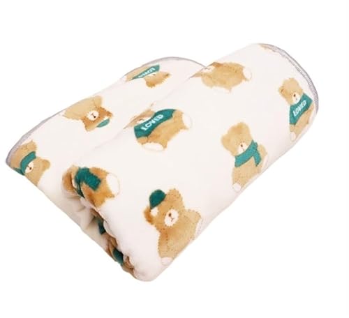 BLBTEDUAMDE Gemütliche Hundedecke: Haustierdecke for mittelgroße Hunde und Katzen, Hundedecken waschbar, weich, fusselfrei(Beige Bear,for Kittens 40x60cm) von BLBTEDUAMDE