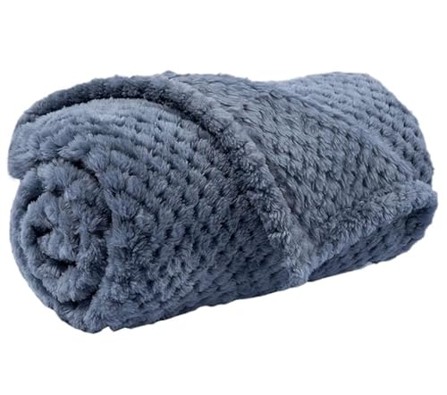 BLBTEDUAMDE Gemütliche Hundedecke: Haustierdecke for mittelgroße Hunde und Katzen, Hundedecken waschbar, weich, fusselfrei(Blue,M 60x80cm) von BLBTEDUAMDE