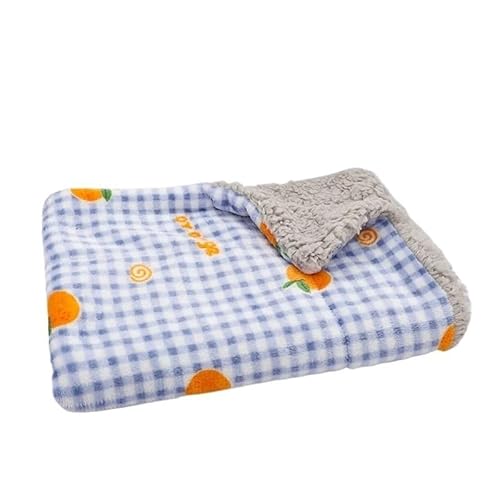 BLBTEDUAMDE Gemütliche Hundedecke: Haustierdecke for mittelgroße Hunde und Katzen, Hundedecken waschbar, weich, fusselfrei(Carrot Blue-Grey,M-45x65cm) von BLBTEDUAMDE