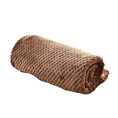 BLBTEDUAMDE Gemütliche Hundedecke: Haustierdecke for mittelgroße Hunde und Katzen, Hundedecken waschbar, weich, fusselfrei(Coffee,L-100x80cm) von BLBTEDUAMDE