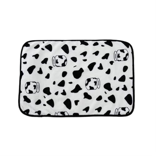 BLBTEDUAMDE Gemütliche Hundedecke: Haustierdecke for mittelgroße Hunde und Katzen, Hundedecken waschbar, weich, fusselfrei(Cows,for Hamster 25X25cm) von BLBTEDUAMDE