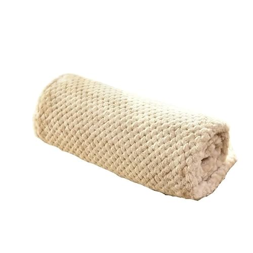 BLBTEDUAMDE Gemütliche Hundedecke: Haustierdecke for mittelgroße Hunde und Katzen, Hundedecken waschbar, weich, fusselfrei(Cream Color,L-100x80cm) von BLBTEDUAMDE