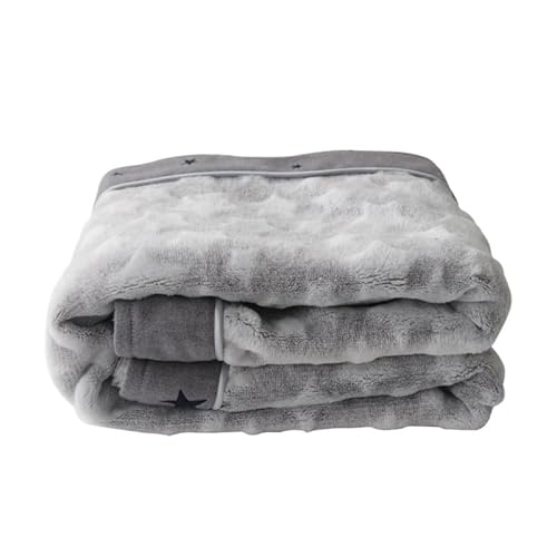 BLBTEDUAMDE Gemütliche Hundedecke: Haustierdecke for mittelgroße Hunde und Katzen, Hundedecken waschbar, weich, fusselfrei(Gray,L 120x82 cm) von BLBTEDUAMDE