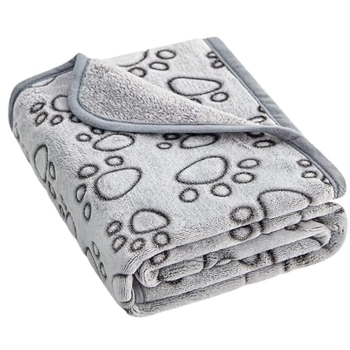 BLBTEDUAMDE Gemütliche Hundedecke: Haustierdecke for mittelgroße Hunde und Katzen, Hundedecken waschbar, weich, fusselfrei(Grey,XL) von BLBTEDUAMDE