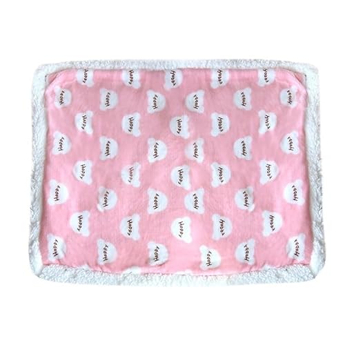 BLBTEDUAMDE Gemütliche Hundedecke: Haustierdecke for mittelgroße Hunde und Katzen, Hundedecken waschbar, weich, fusselfrei(Pink,40X60cm) von BLBTEDUAMDE